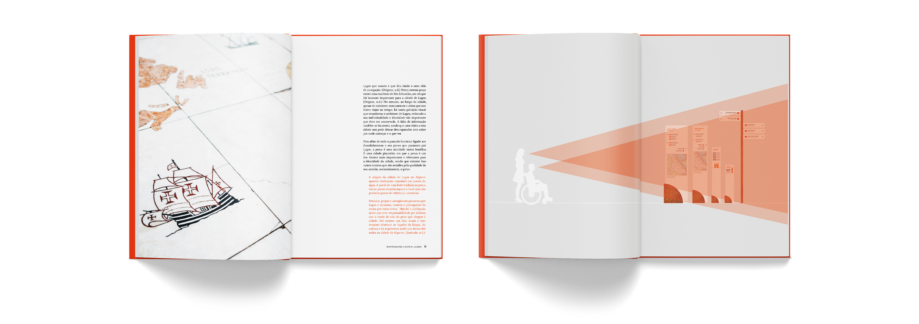 Lagos wayfinding process book spreads